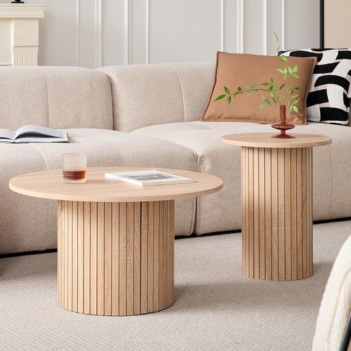 Round nesting coffee tables - round,